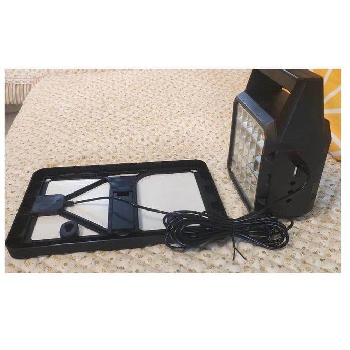 Solar charging panel( 6V,3.8W) for Mobile phone with USB interface, one-to-five charging cable, external one-to-three light bulbs (10W), lighting waterproof LED lamp (6000mAh lithium battery)