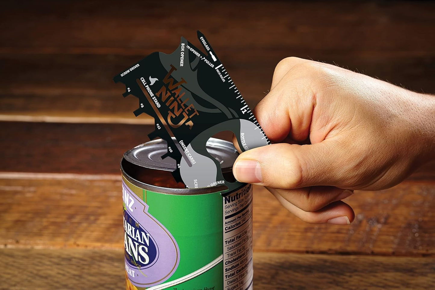 Wallet Ninja Multitool Card – 18 in 1 Credit Card Size Multi-Tool for Quick Repairs, EDC Survival Gear, Bottle Opener, Camping – Cool Gadget and Stocking Stuffer – Black (3)