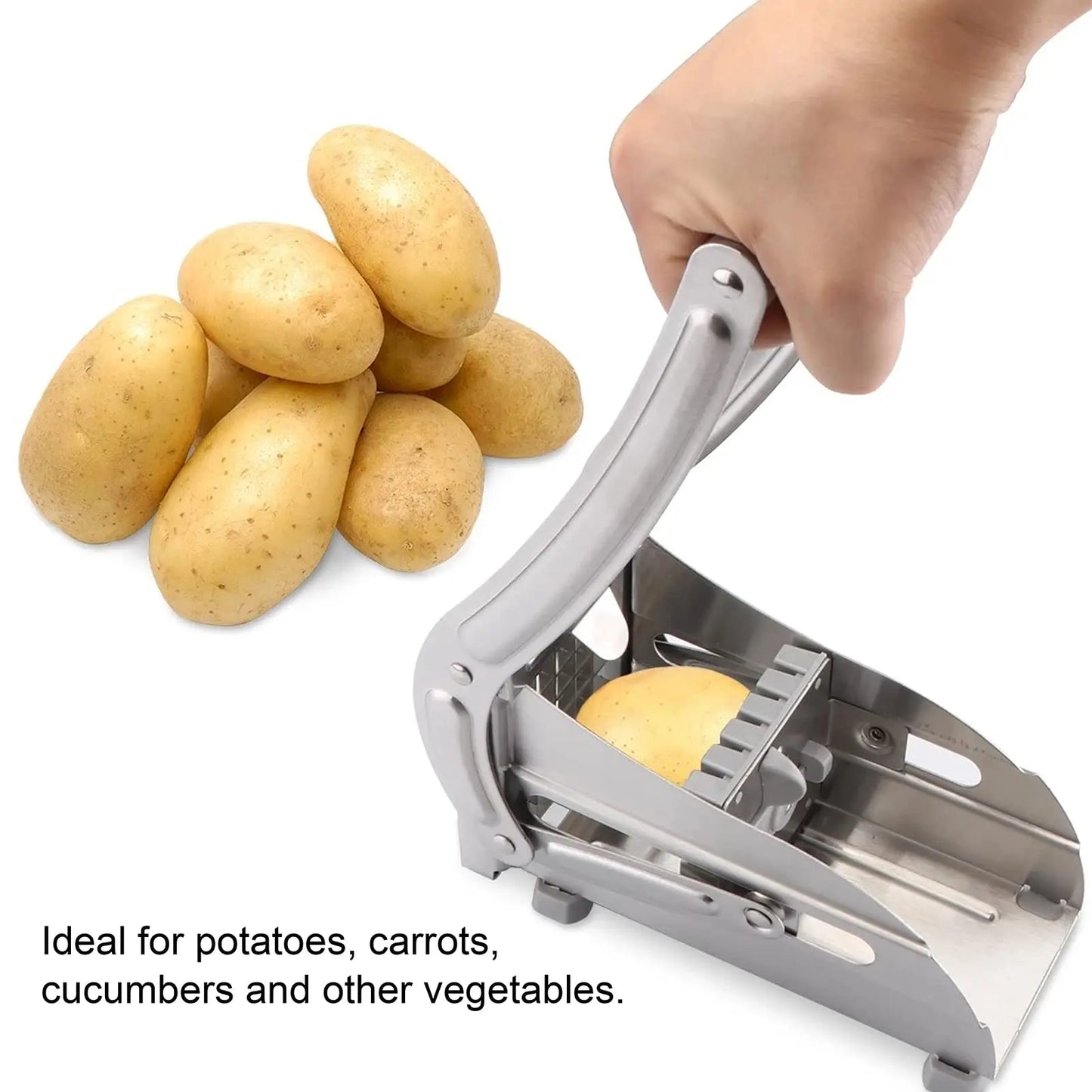 Professional Manual Sweet Potato Chips Cutter Machine Stainless Steel Blade Kitchen Tool French Fries Cutter