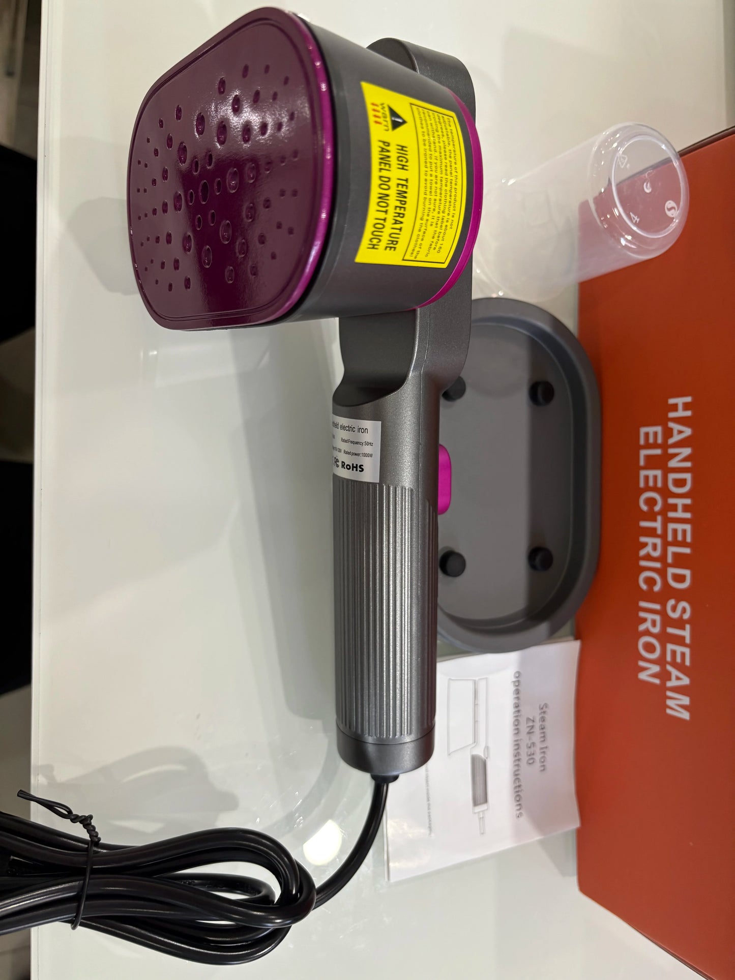 1000W 2-in-1 Dry Steam Iron and Garment Steamer ElectricPortable Mini Clothes Ironing Machine for Household
