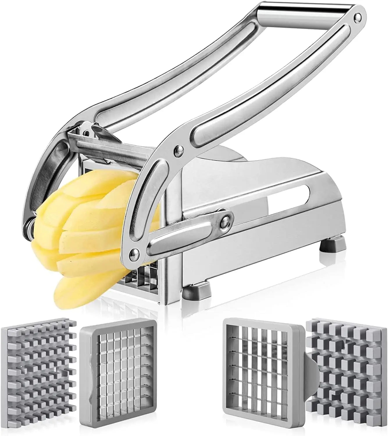 Professional Manual Sweet Potato Chips Cutter Machine Stainless Steel Blade Kitchen Tool French Fries Cutter