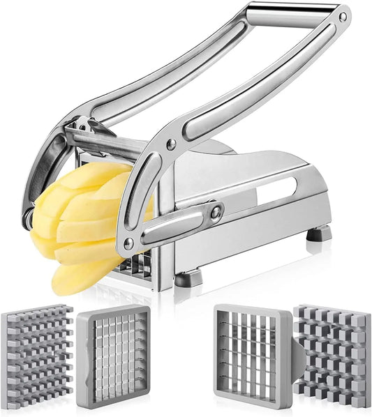 Professional Manual Sweet Potato Chips Cutter Machine Stainless Steel Blade Kitchen Tool French Fries Cutter