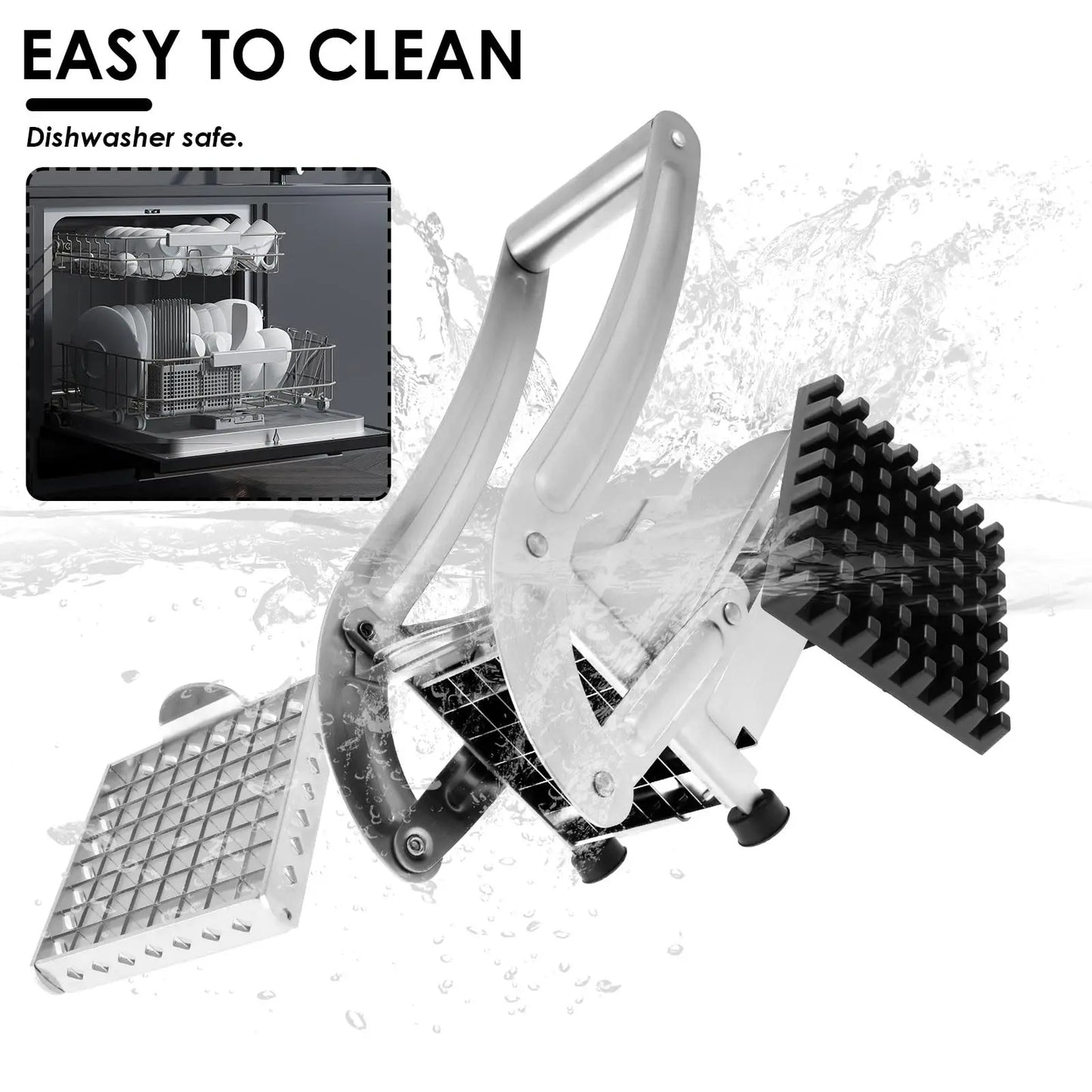 Professional Manual Sweet Potato Chips Cutter Machine Stainless Steel Blade Kitchen Tool French Fries Cutter