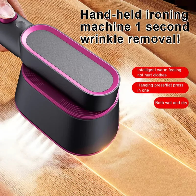 1000W 2-in-1 Dry Steam Iron and Garment Steamer ElectricPortable Mini Clothes Ironing Machine for Household