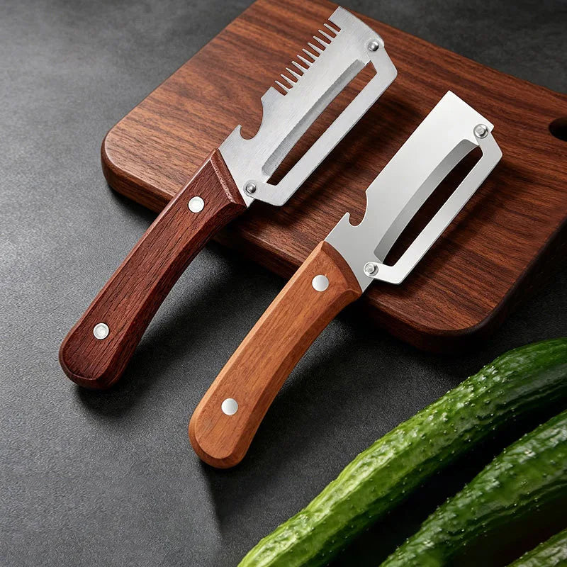 Pro-Chef™ 3-in-1 Stainless Kitchen Tool - Scallion Cutter & Bottle Opener