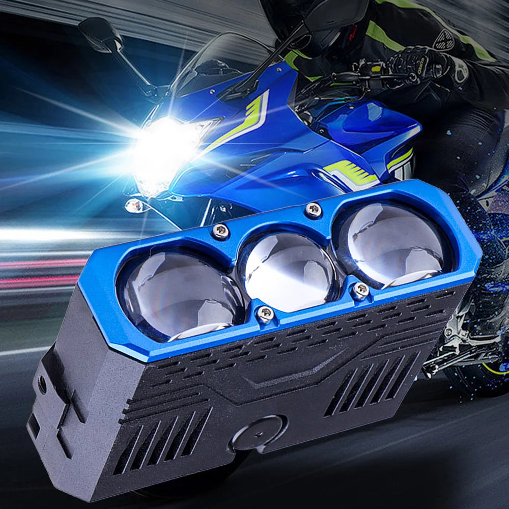 Car Spotlights Led Grille Lights with DRL Dual Fans Driving Fog Work Light External Auxiliary Light Off-road Vehicle Truck