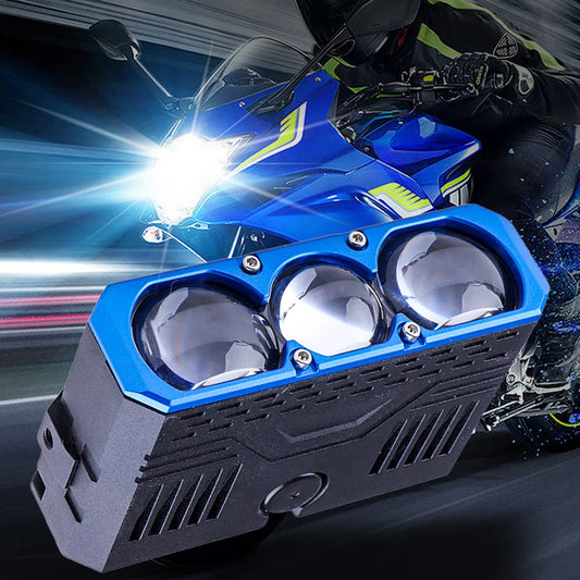 Car Spotlights Led Grille Lights with DRL Dual Fans Driving Fog Work Light External Auxiliary Light Off-road Vehicle Truck