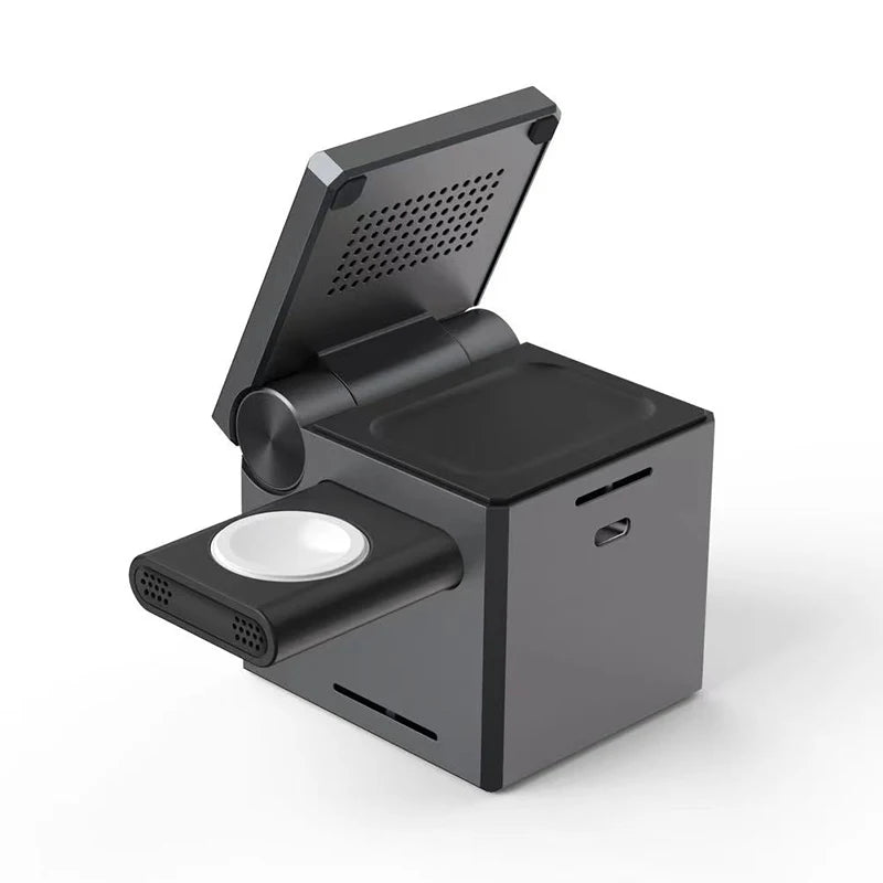 Mag-Cube™ 3-in-1 Magnetic Wireless Charging Station - iPhone, Watch, AirPods