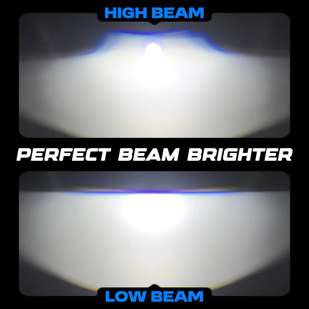 Car Spotlights Led Grille Lights with DRL Dual Fans Driving Fog Work Light External Auxiliary Light Off-road Vehicle Truck