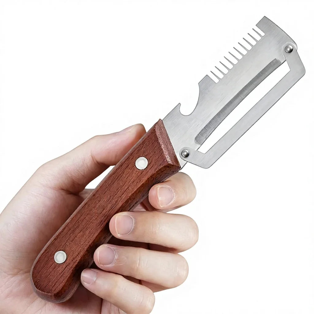 Pro-Chef™ 3-in-1 Stainless Kitchen Tool - Scallion Cutter & Bottle Opener