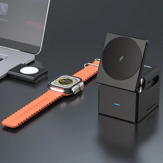 Mag-Cube™ 3-in-1 Magnetic Wireless Charging Station - iPhone, Watch, AirPods